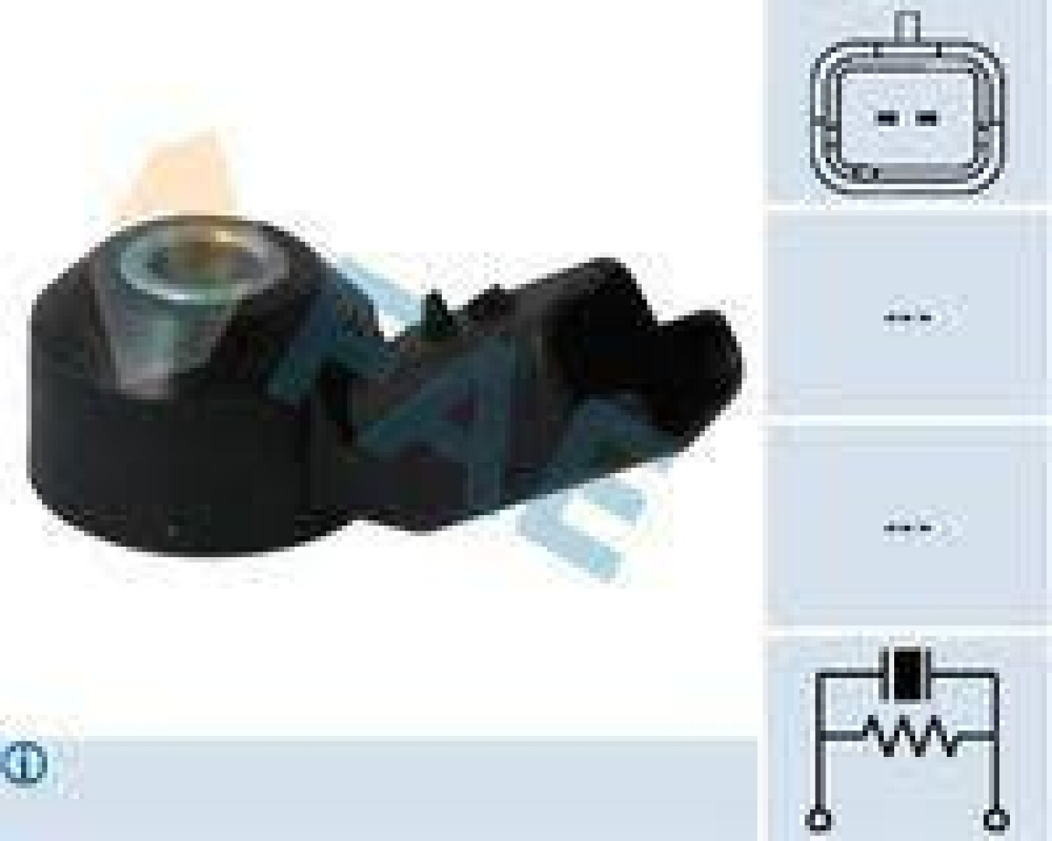 INYECCION PARTES CITROEN - PEUGEOT SENSOR DETONACION C/RESIST. PART.C4 C5 206 1.6 16V FAE 