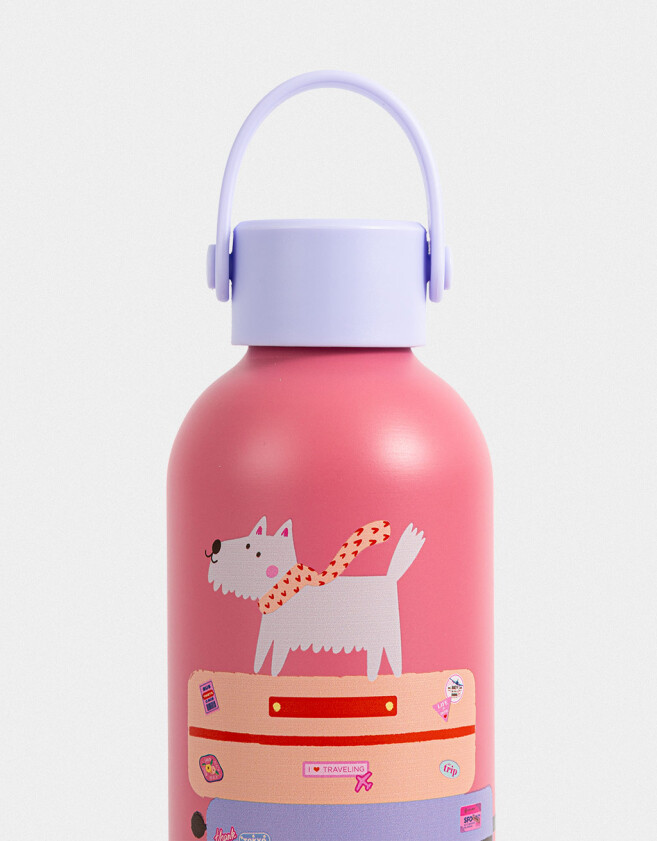 Accesorios Cocina Acero Botella Metálica Diseño Perrito - Combinacion Multicolor