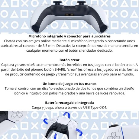 Joystick Ps5 Dualsense silver V01