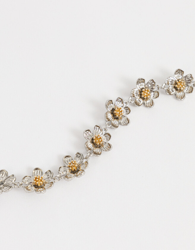 Chokers Con flores Choker Con Flores - Combinacion Bicolor