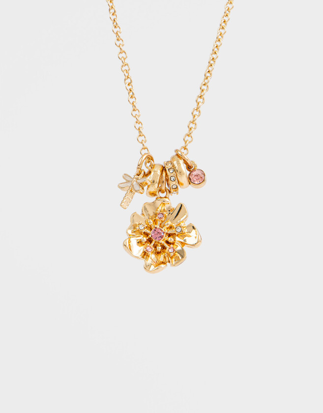 Collares Cortos Multi dijes Collar Corto Multidijes Cute - Dorado