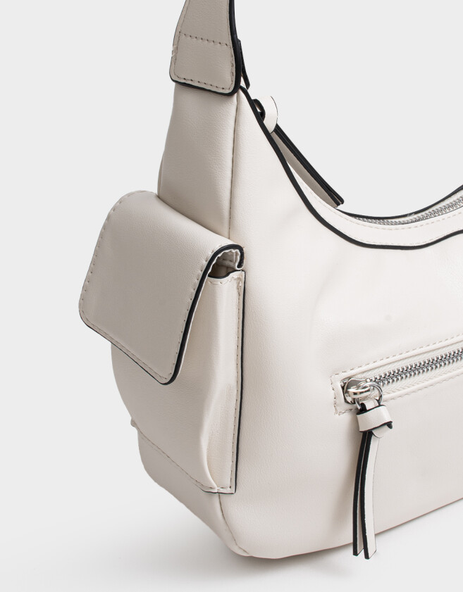 Bandoleras Bandolera Multipocket B&w - Blanco Crudo