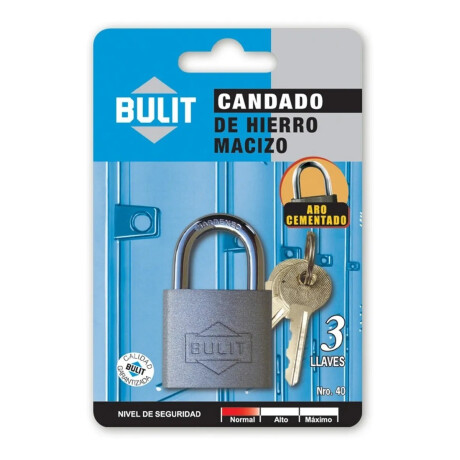 Candado Bulit Hierro Macizo 30mm Candado Bulit Hierro Macizo 30mm