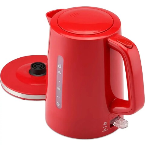 Jarra Electrica Marvo 1.7 Litros Corte Automatico Hervidor Variante Color Rojo