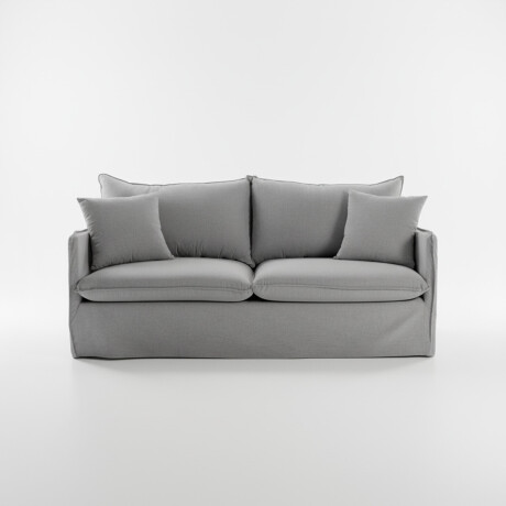 Sofá Snow con Funda - Tela Rústica - 2,5 cuerpos TO001-1634 (Gris)
