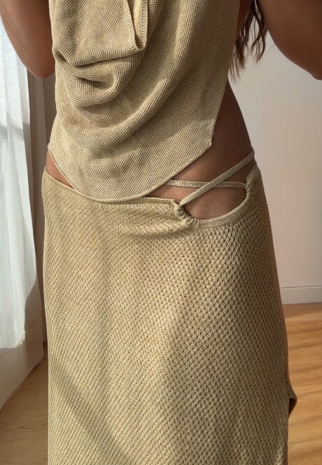 Falda Sicilia SS26 Gold