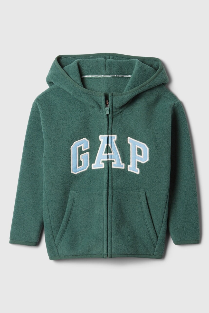 Canguro Polar Con Cierre Logo Gap Toddler Niño Moores Green
