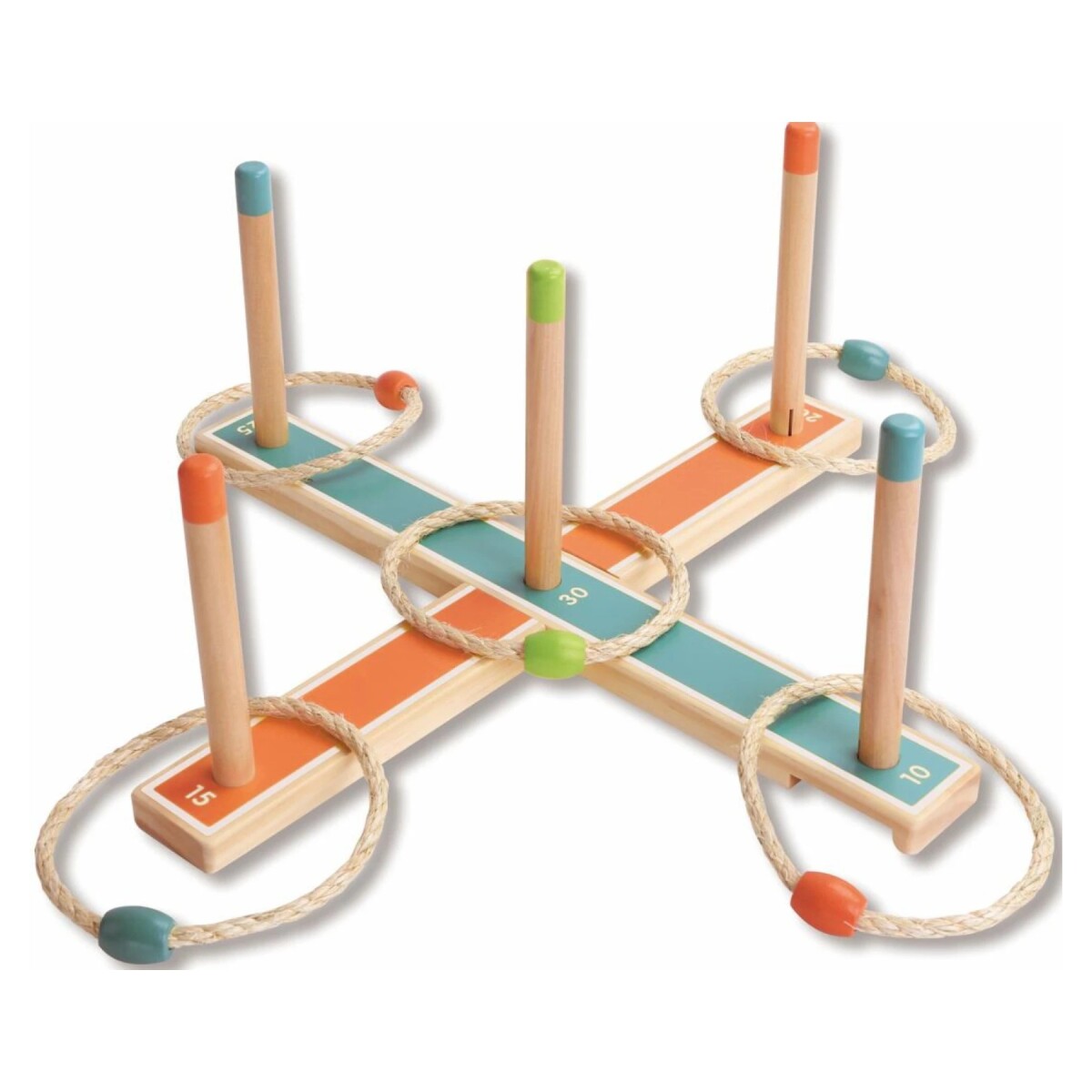 Juego de lanzamiento de Aros de madera 