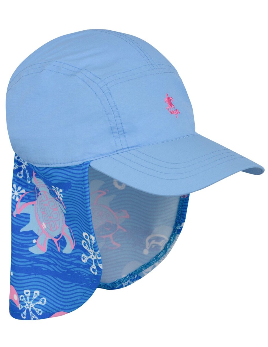 Gorro con visera y protección de cuello PINK WAVE 