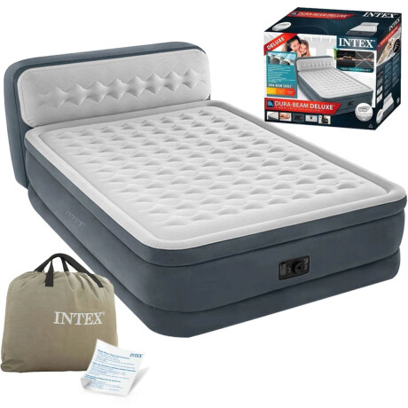 Colchón Sommier Intex 2p Eléctrico Respaldo Camping Inx064448