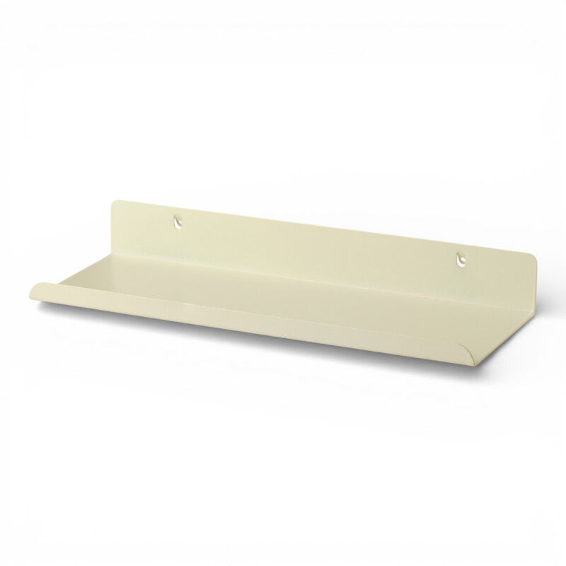 Estante organizador grande con borde para panel perforado pegboard metálico Blanco