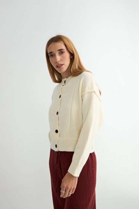 CARDIGAN CORDATA CRUDO
