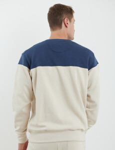 470916 SWEATER HARRY Natural/azul