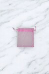 Bolsa organza 8x11 cm. ROSADO