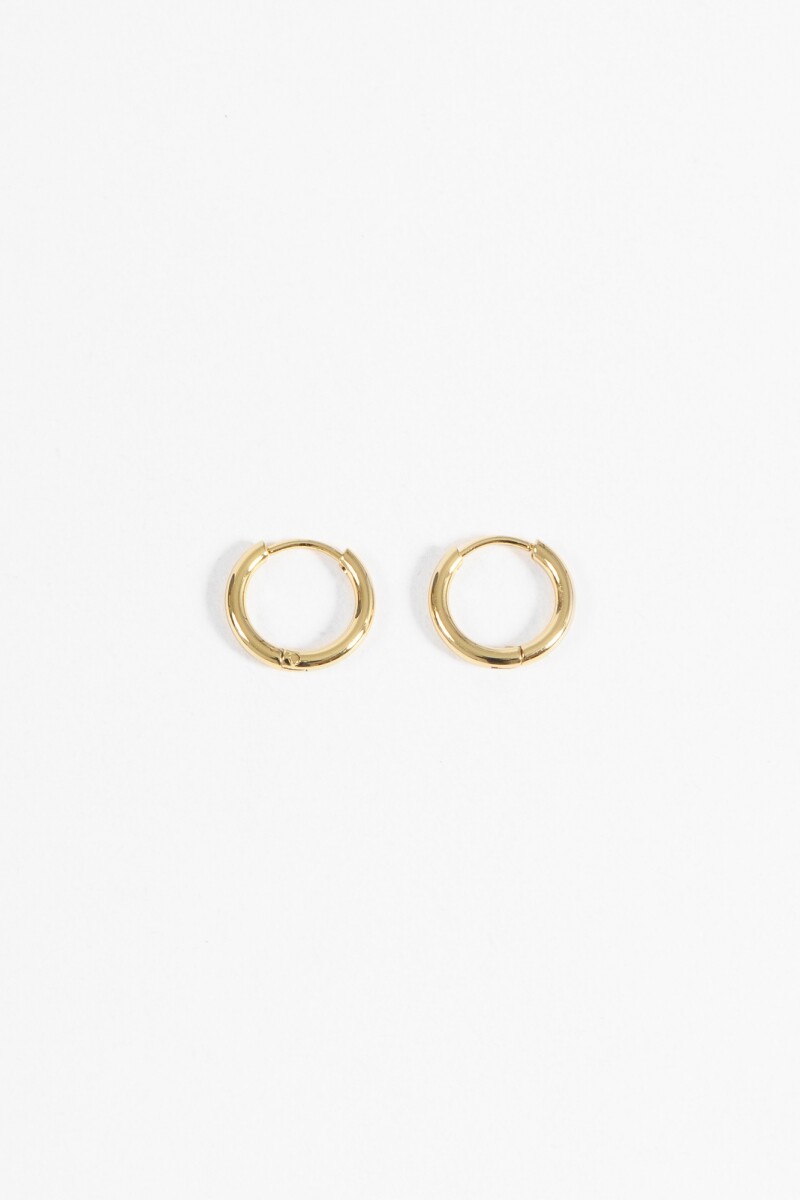 Aros acero extra small dorado