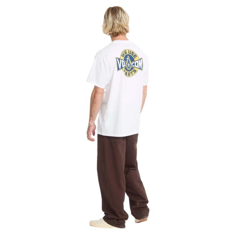 Remera Volcom ABG PARTED OUT POCKET SST - Blanco Remera Volcom ABG PARTED OUT POCKET SST - Blanco