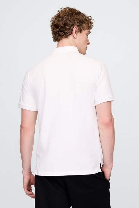 Remera Polo Osito Brannan Hombre White V2 Global