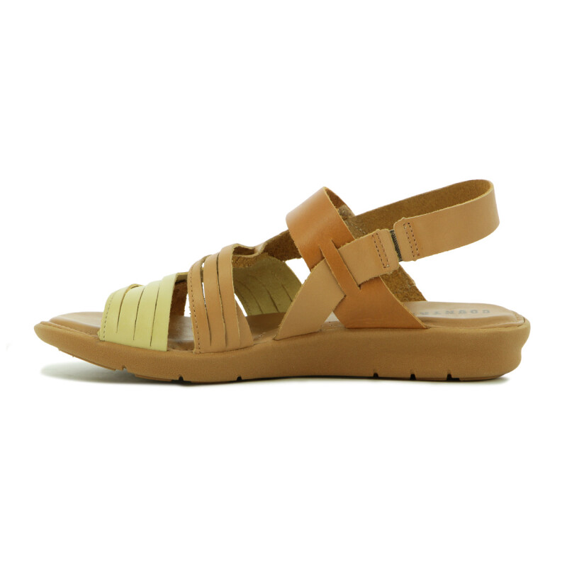 Sandalia Country Mujer Cuero Nuez
