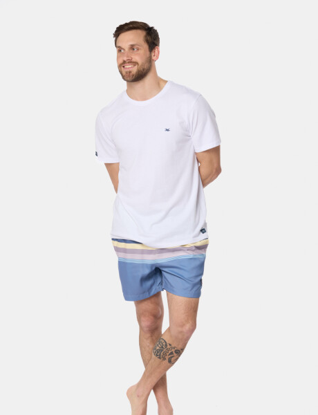 SHORT DE BAÑO RAYADO Piedra