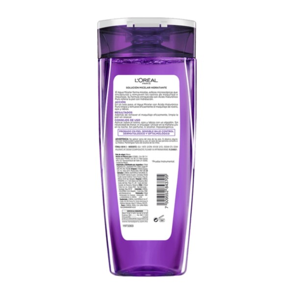 Agua Micellar L'oréal Revitalift con Ác.Hialurónico 200ml Agua Micellar L'oréal Revitalift con Ác.Hialurónico 200ml
