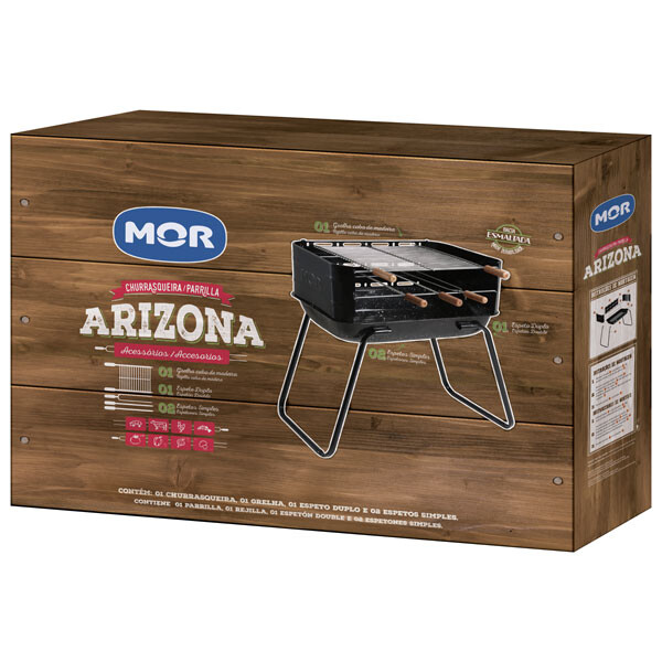 PARRILLA ARIZONA 65X44X73CMS NEGRO