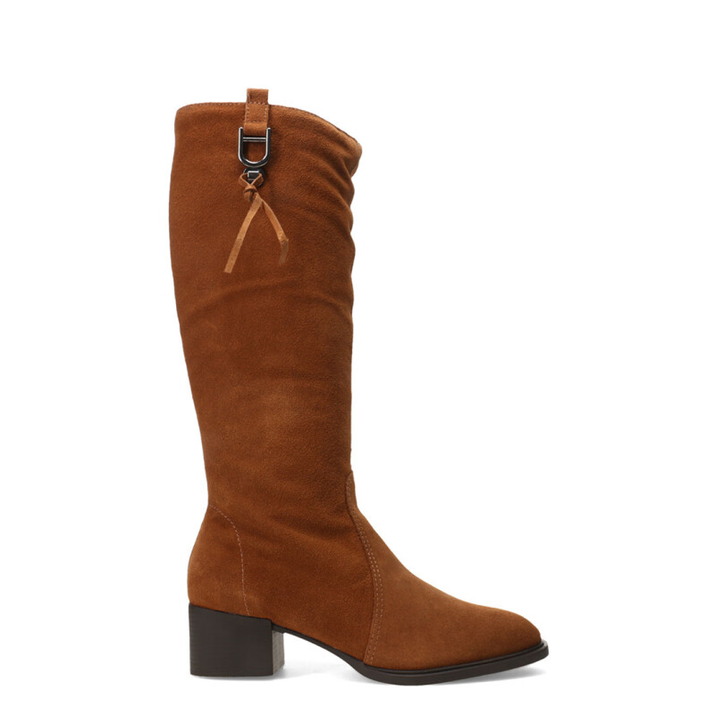 Bota de Mujer Bottero Caña Alta Marrón Camel