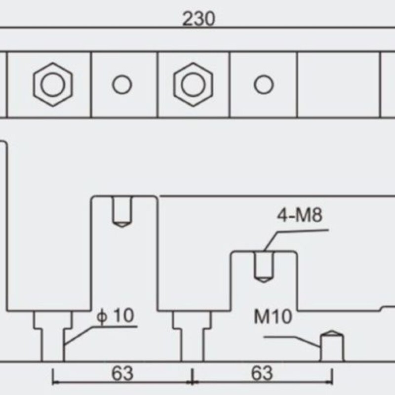 AISLADOR P/ 4 BARRAS 30MM TIPO ESCALERA - J VCP AISLADOR P/ 4 BARRAS 30MM TIPO ESCALERA - J VCP
