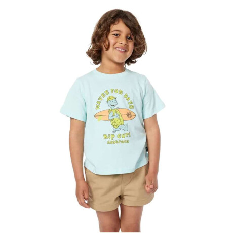 Remera MC Rip Curl Tube Town Waves Tee Celeste