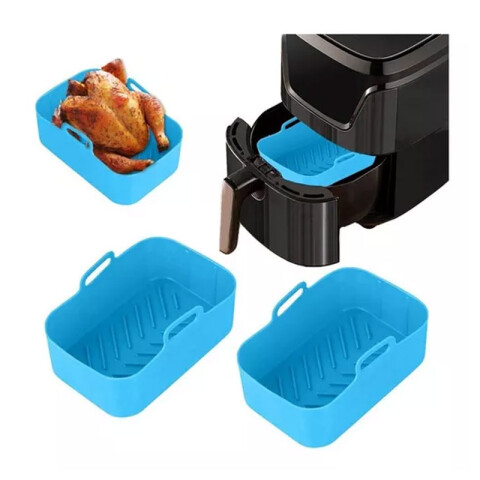 Bandeja cesta de silicona para freidoras de aire 20x13x8.5cm Bandeja Cesta De Silicona Para Freidoras De Aire 20x13x8.5cm