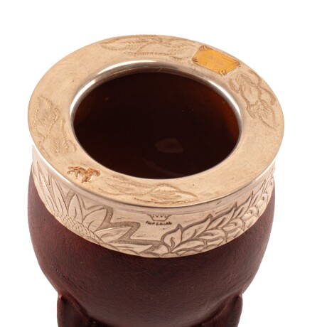 Mate Cerámica Plata y Oro C3