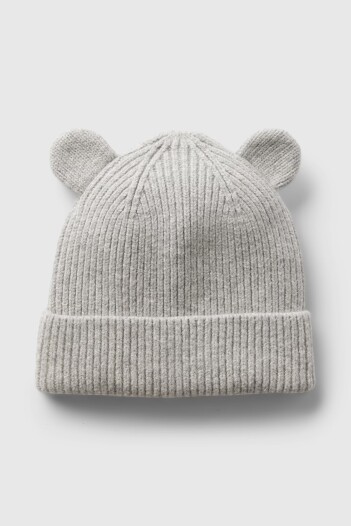 Gorro Con Orejitas Cashsoft Toddler Niño Bc15 Lt Grey Heather