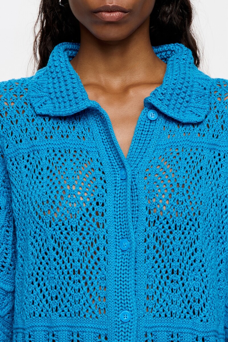 VESTIDO ASIMETRICO Azul