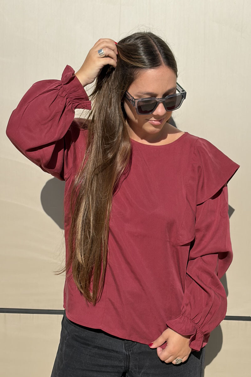 Blusa pauli - Bordeaux 