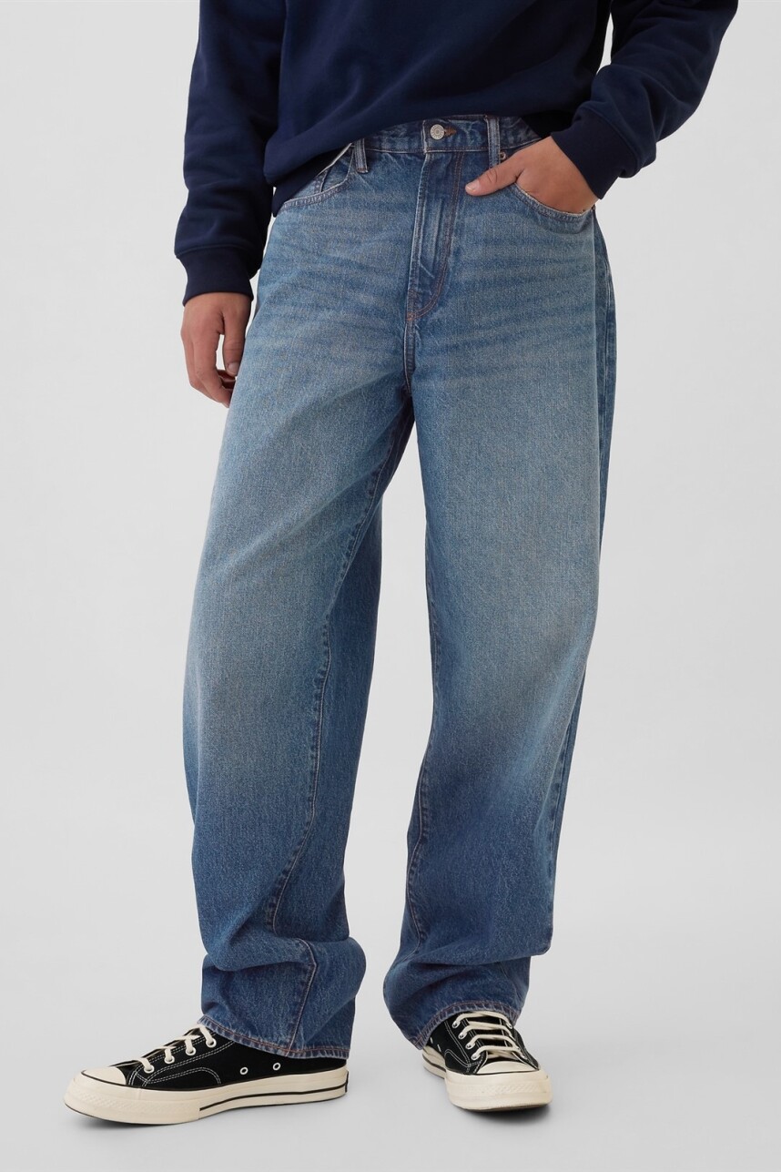 Jean Baggy Hombre Dark Wash