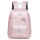 Mochila Escolar Puffer Metalizada Trendy Rosa