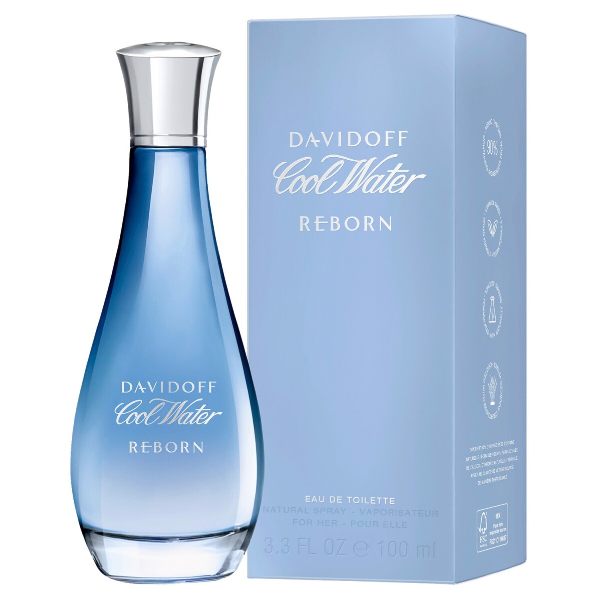 Perfume Davidoff Cool Water Reborn for Her 100ml Original 