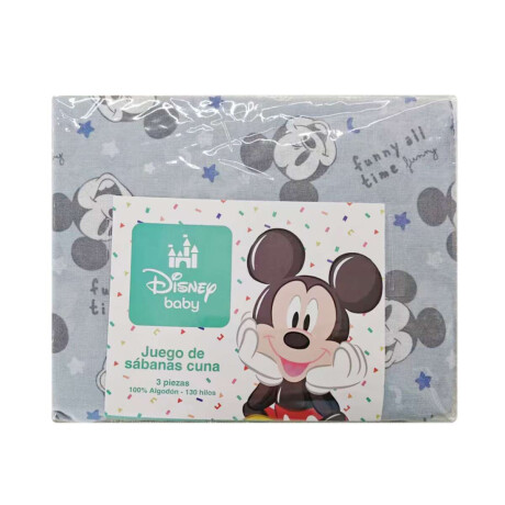 Juego Sábanas para Cuna 130 Hilos 100% Algodón Mickey