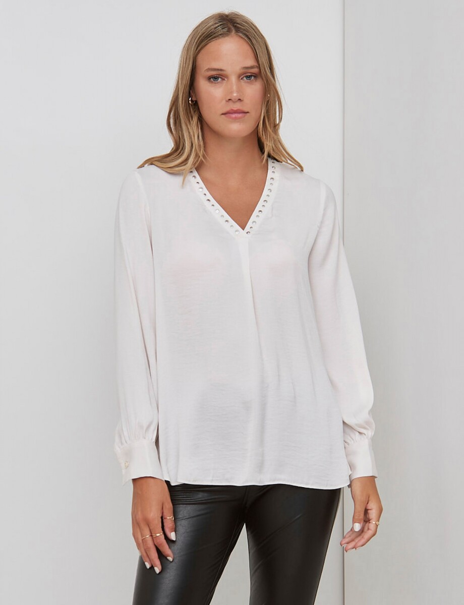 Blusa Satinada - Crudo 