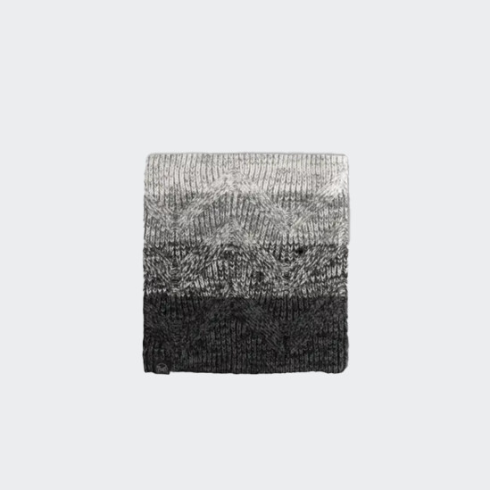 Bufanda Buff Knitted & Fleece Gris