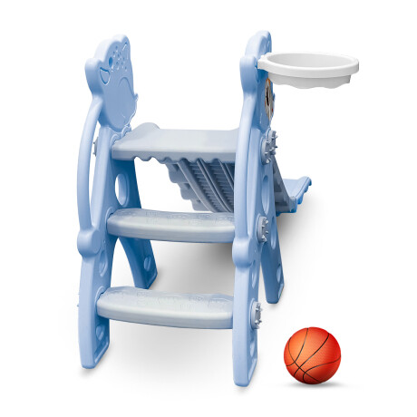 Tobogán Infantil Con Aro De Baloncesto Varios Colores Azul
