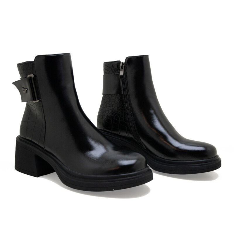 Botas Country c/hebilla de Mujer - HX3036-B9253 Negro