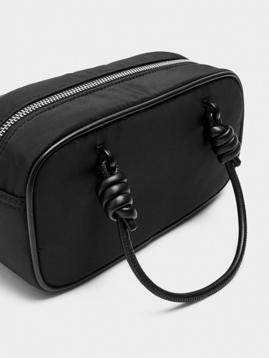 Bolso Bowling De Nylon negro