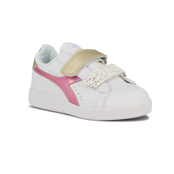 Diadora Knock On Lifestyle Infantil / Blanco-rosa Blanco-rosado