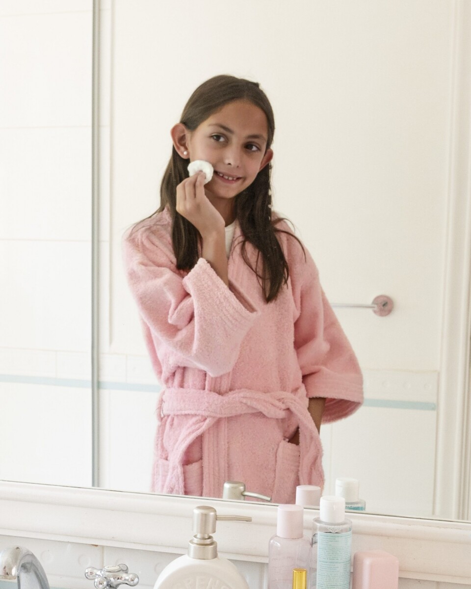 Bata de Toalla Infantil Rosa - XXP 