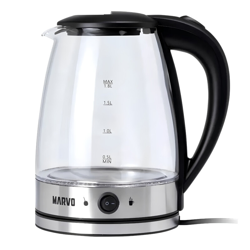 Jarra Eléctrica Marvo Vidrio Acero Inox Con Selector 1.8l Jarra Eléctrica Marvo Vidrio Acero Inox Con Selector 1.8l