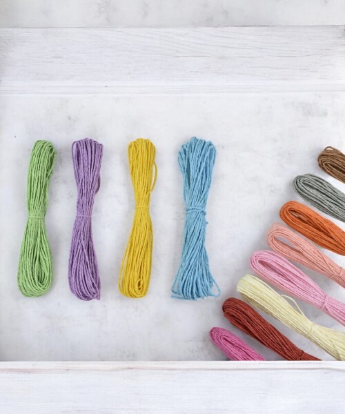 Hilo rafia colores surtidos 0,2 cm. x 18 mts COLORES SURTIDOS