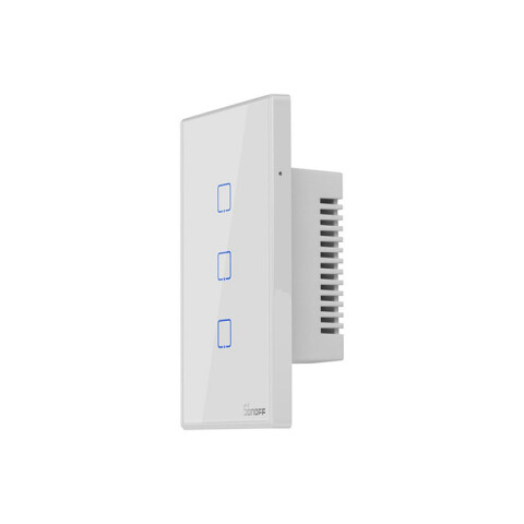 Plaqueta inteligente WIFI blanca 3 int + RF SONOFF SO0060