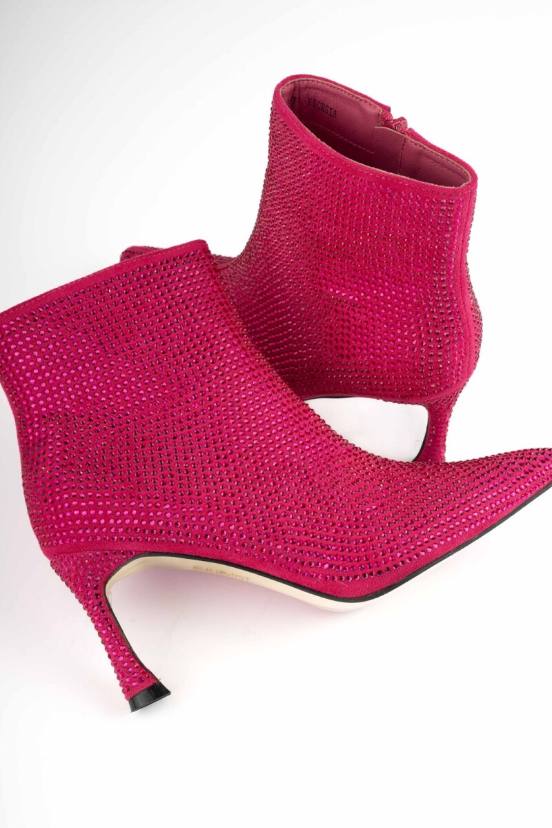 Botin con strass Fucsia