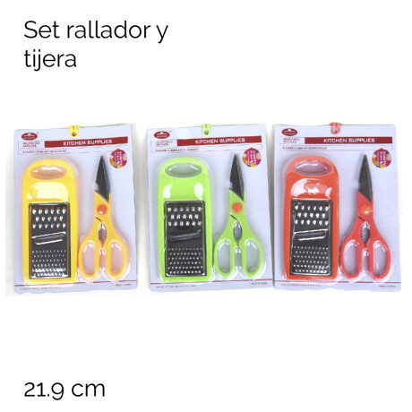 Set Rayador Y Tijera 21,9cm Set Rayador Y Tijera 21,9cm