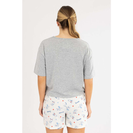 Snoopy Pink Pj Gris